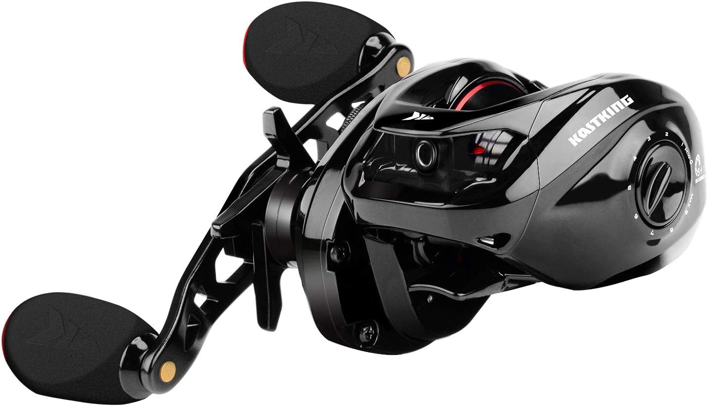 KastKing Royale Legend II Baitcasting Reels, New Compact Design Baitcaster Fishing Reel, 17.64LB Carbon Fiber Drag, Cross-Fire 8 Magnet Braking System, Available in 5.4:1 and 7.2:1